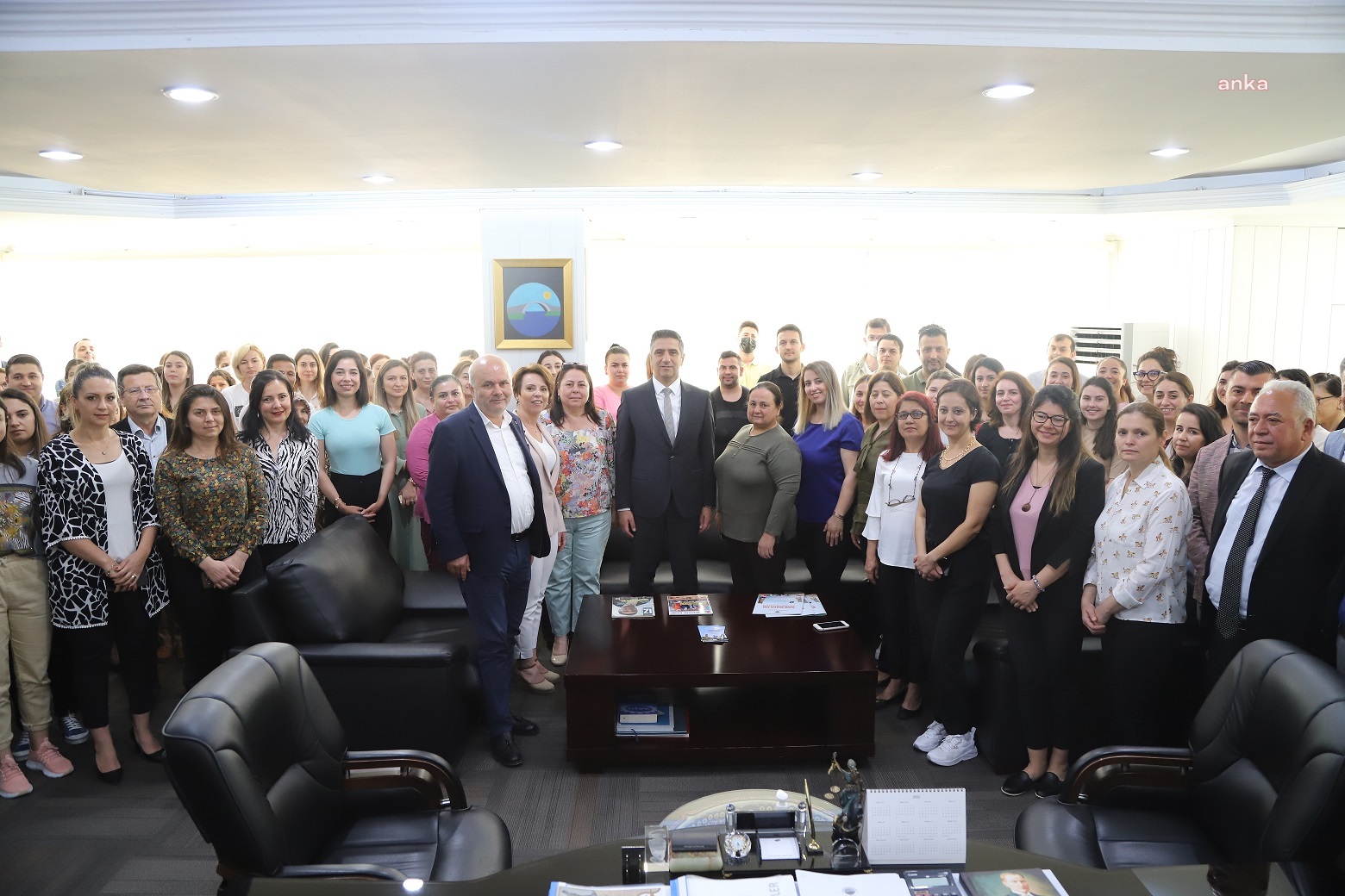MENDERES BELEDİYESİ'NDE BAYRAMLAŞMA