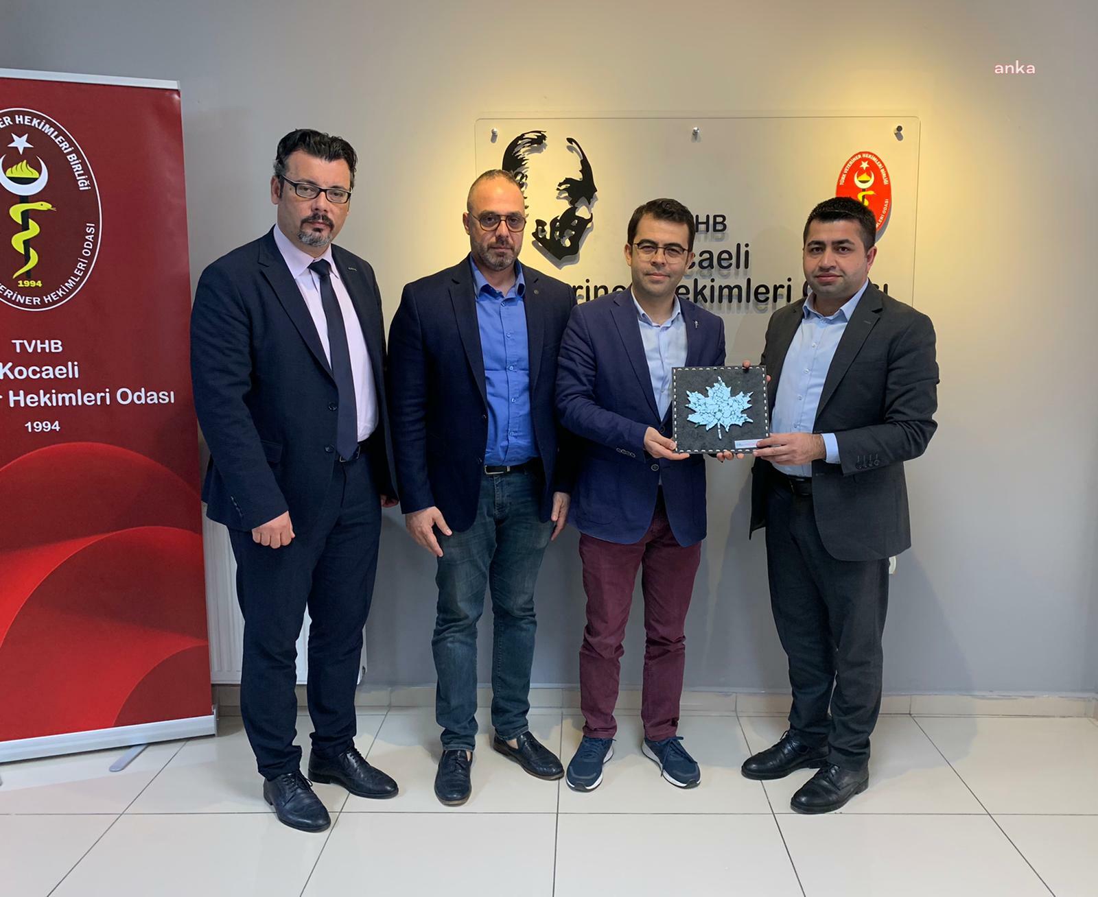 İZMİT BELEDİYESİ'NDEN VETERİNER HEKİMLERİ ODASI'NA ZİYARET