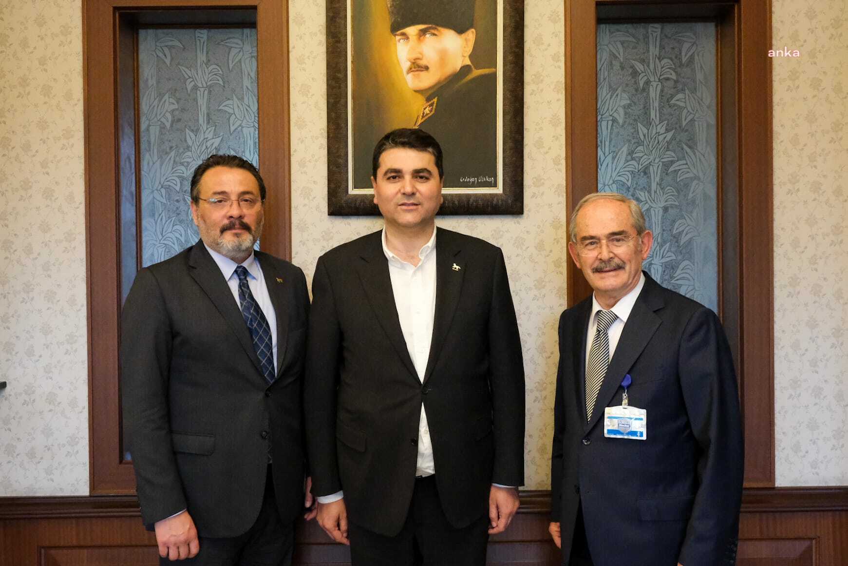 DEMOKRAT PARTİ GENEL BAŞKANI GÜLTEKİN UYSAL'DAN YILMAZ BÜYÜKERŞEN'E ZİYARET