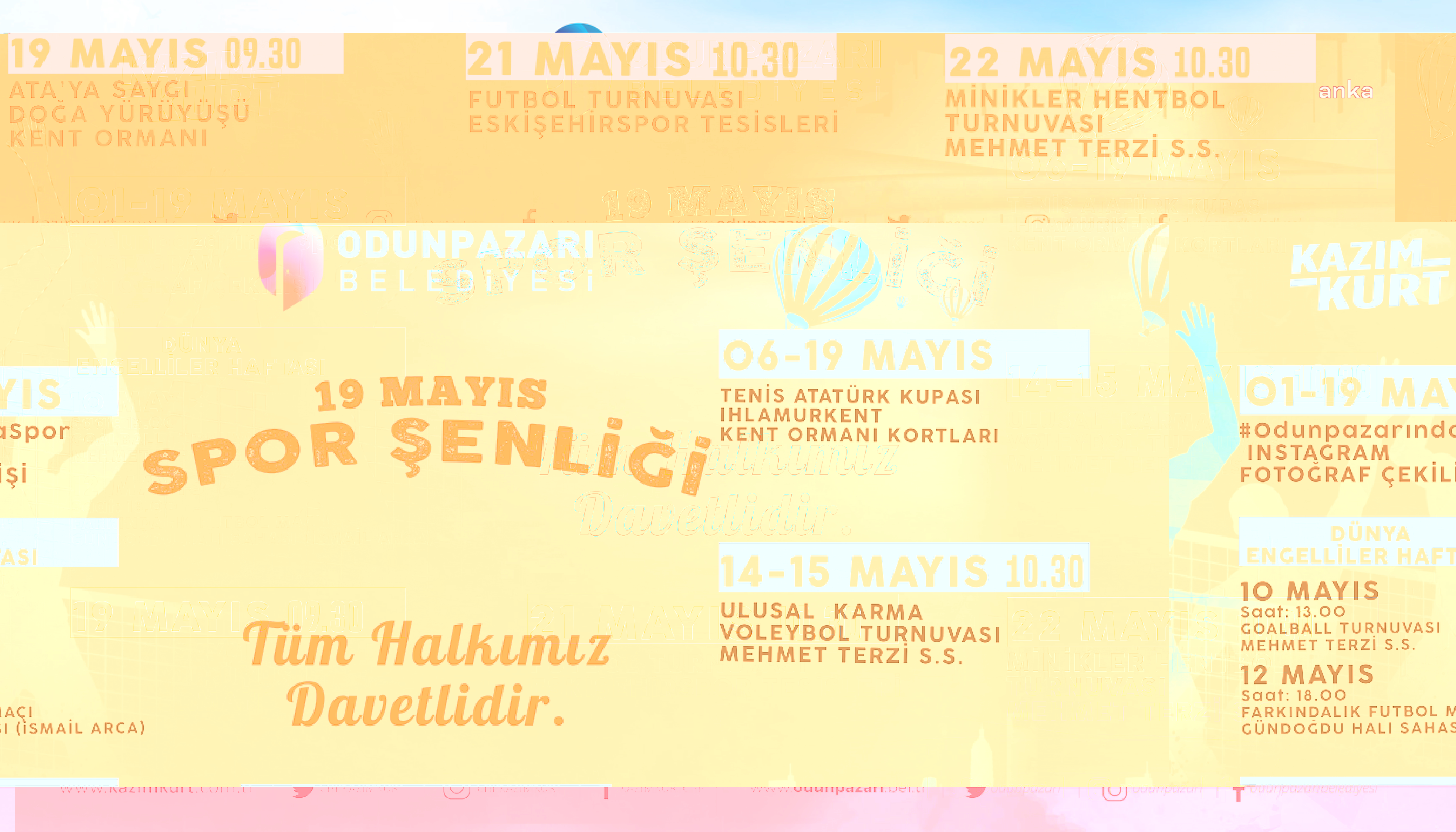 ODUNPAZARI 19 MAYIS SPOR ŞENLİĞİ DÜZENLİYOR