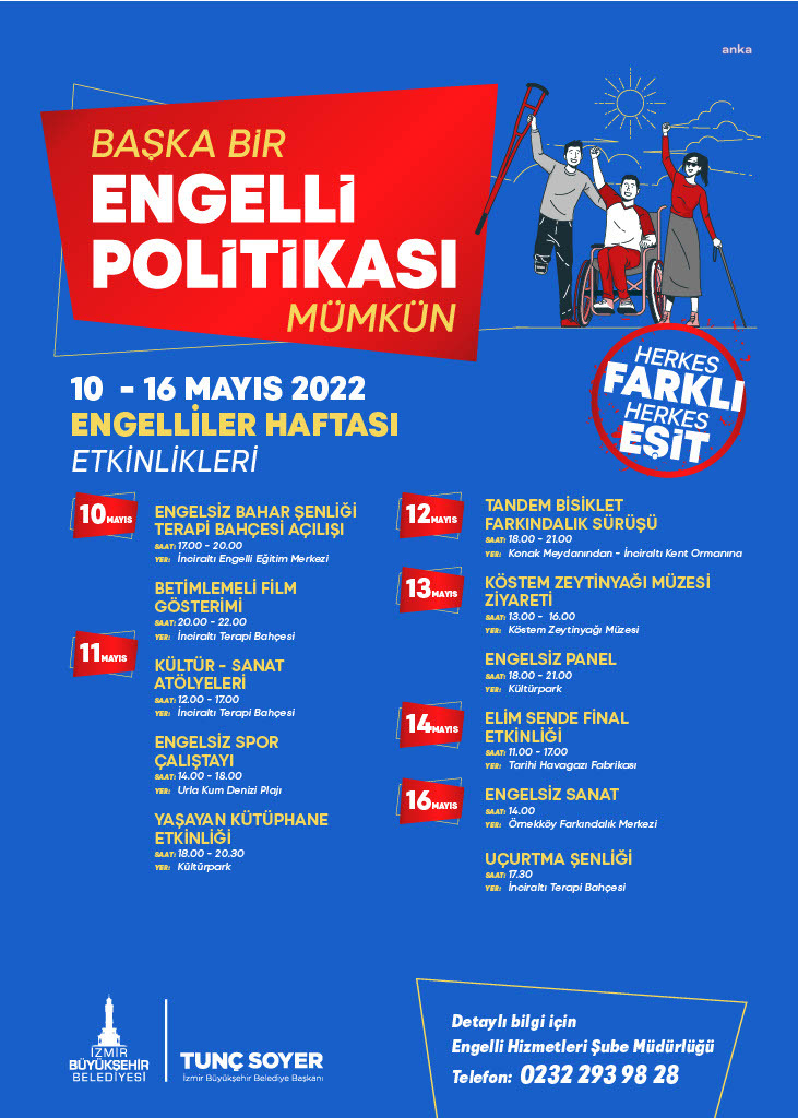 “HERKES FARKLI HERKES EŞİT” DİYEN İZMİR'DE ENGELLİLER HAFTASI ETKİNLİKLERİ BAŞLADI