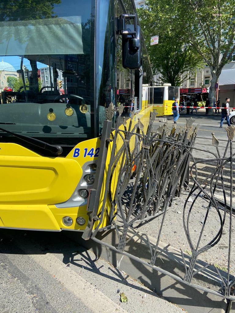 FATİH'TE TRAMVAY İLE OTOBÜS ÇARPIŞTI: 6 KİŞİ HAFİF ŞEKİLDE YARALANDI