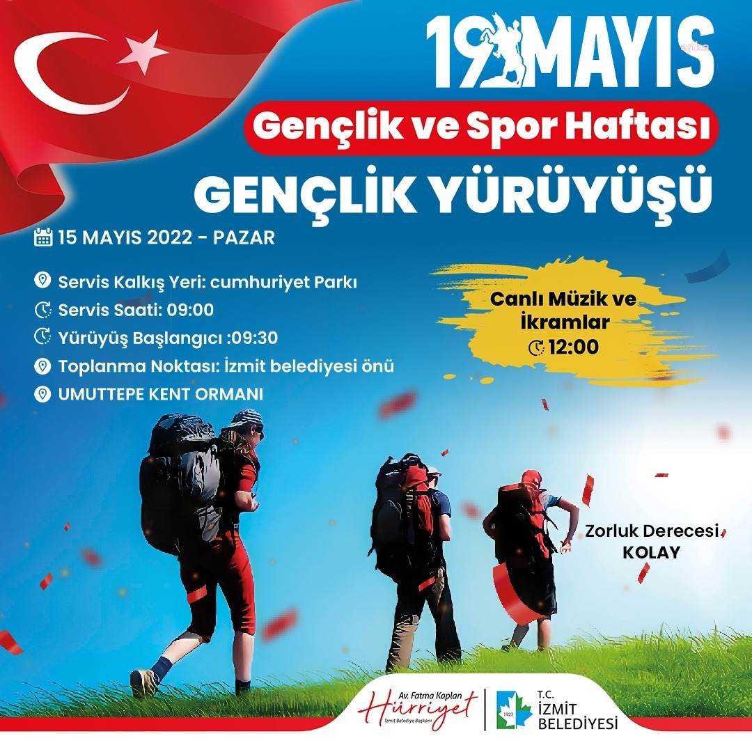 İZMİT BELEDİYESİ 19 MAYIS’I DOLU DOLU KUTLAYACAK