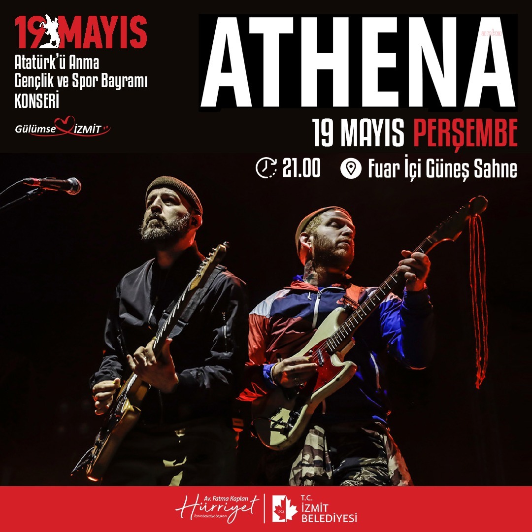 ATHENA, İZMİT’TE 19 MAYIS COŞKUSUNA ORTAK OLACAK