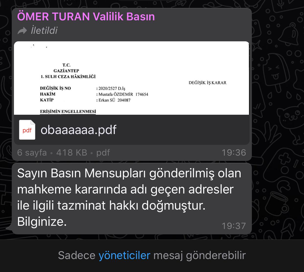 FABRİKADAKİ KORONAVİRÜS VAKASI HABERİNE ERİŞİM ENGELİ: İTİBAR ZEDELEYİCİ
