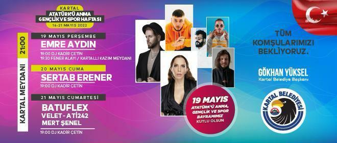 KARTAL’DA 19 MAYIS 3 GÜN 3 GECE KUTLANACAK