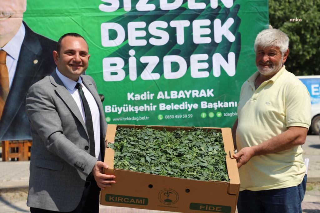 TEKİRDAĞ BÜYÜKŞEHİR BELEDİYESİ’NDEN ÜRETİCİLERE DESTEK