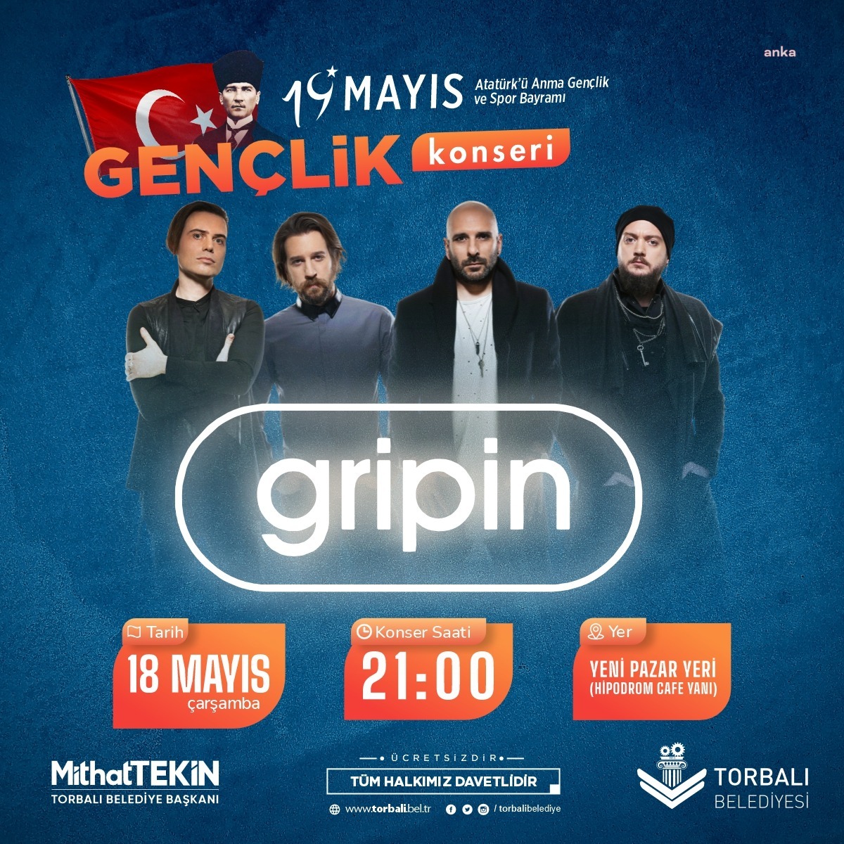 TORBALILI GENÇLER 19 MAYIS’I GRİPİN İLE KUTLAYACAK