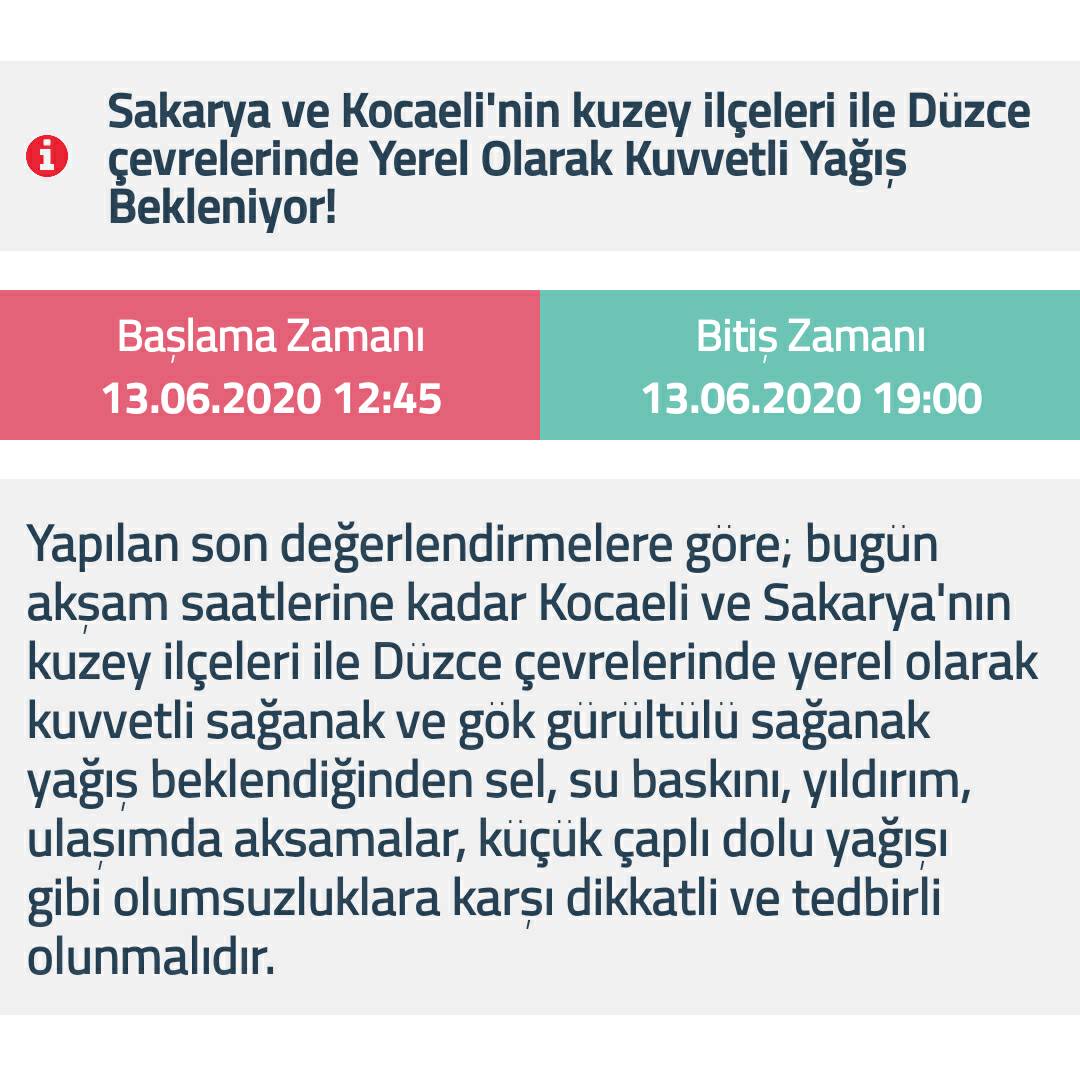 METEOROLOJİ'DEN 3 İL İÇİN KUVVETLİ YAĞIŞ UYARISI