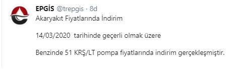 BENZİNDE 51 KURUŞ İNDİRİM