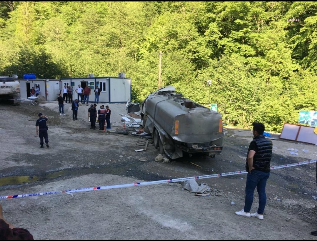 CENGİZ İNŞAAT'IN ESKENCİDERE'DEKİ TAŞ OCAĞINDA TANKER KAZASI: 2 ÖLÜ