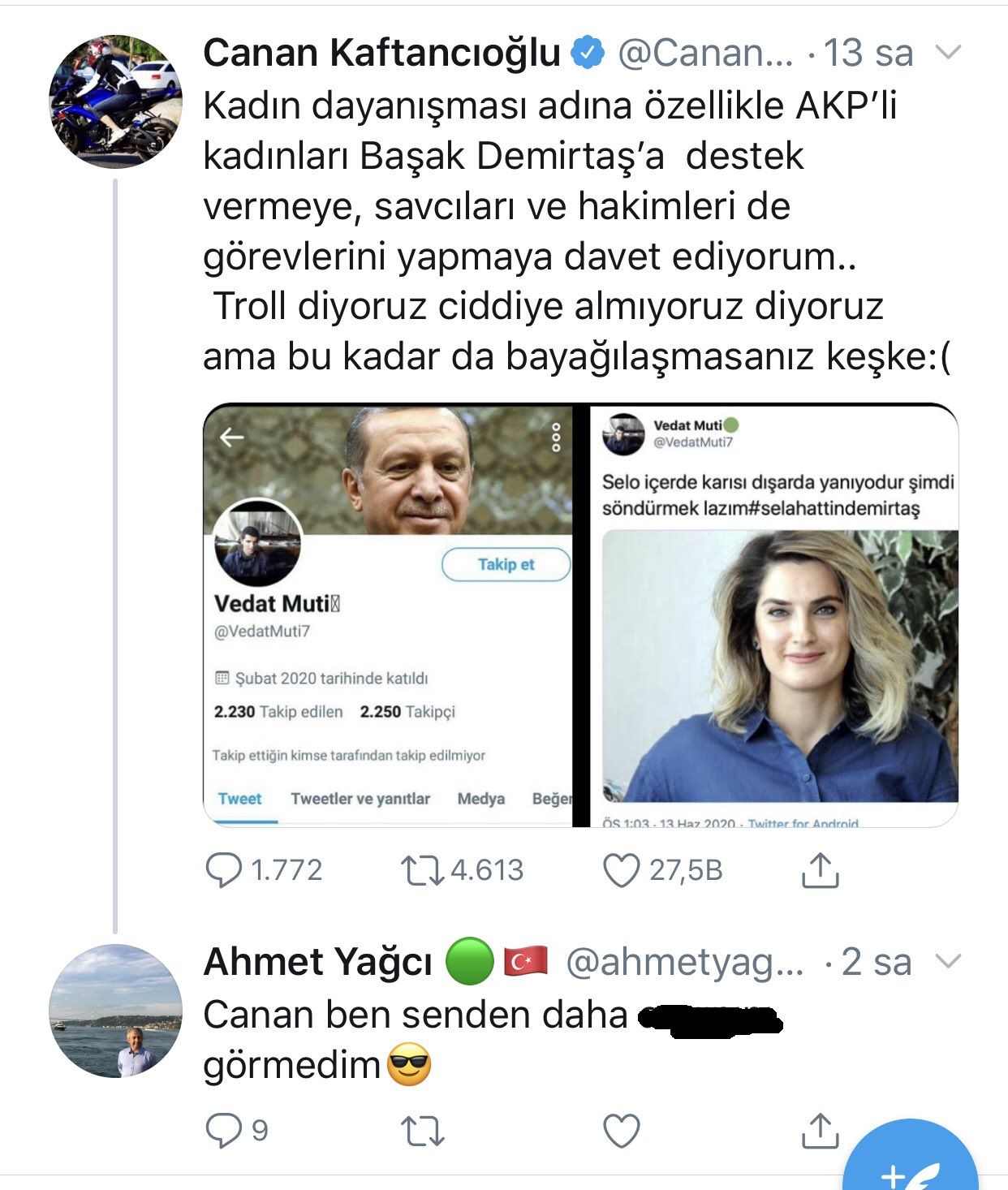 BAŞAK DEMİRTAŞ’TAN SONRA CHP’Lİ KAFTANCIOĞLU’NA DA CİNSİYETÇİ SALDIRI