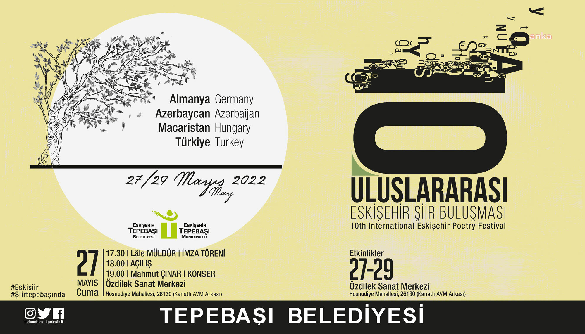 TEPEBAŞI’NDA 10. ŞİİR BULUŞMASI BAŞLIYOR
