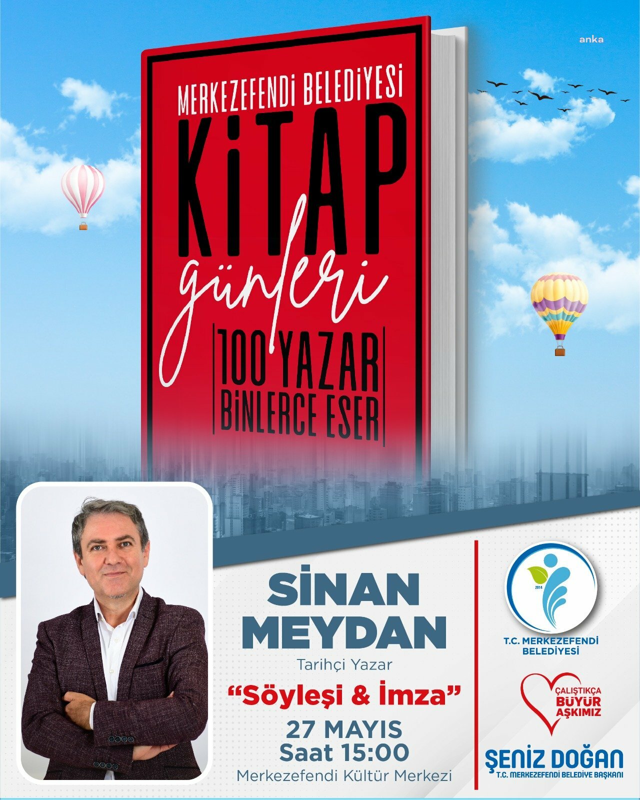 MERKEZEFENDİ’DE 10 GÜN SÜRECEK KİTAP GÜNLERİ BAŞLIYOR