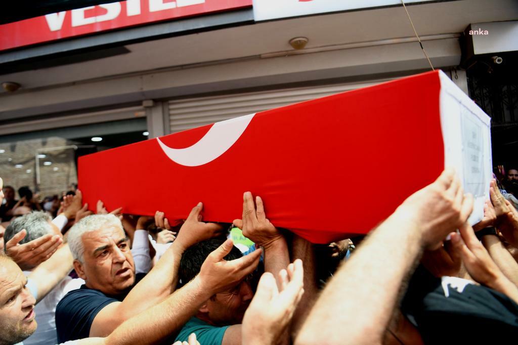 İZMİR, ŞEHİT HÜSEYİN CANKAYA'YI UĞURLADI