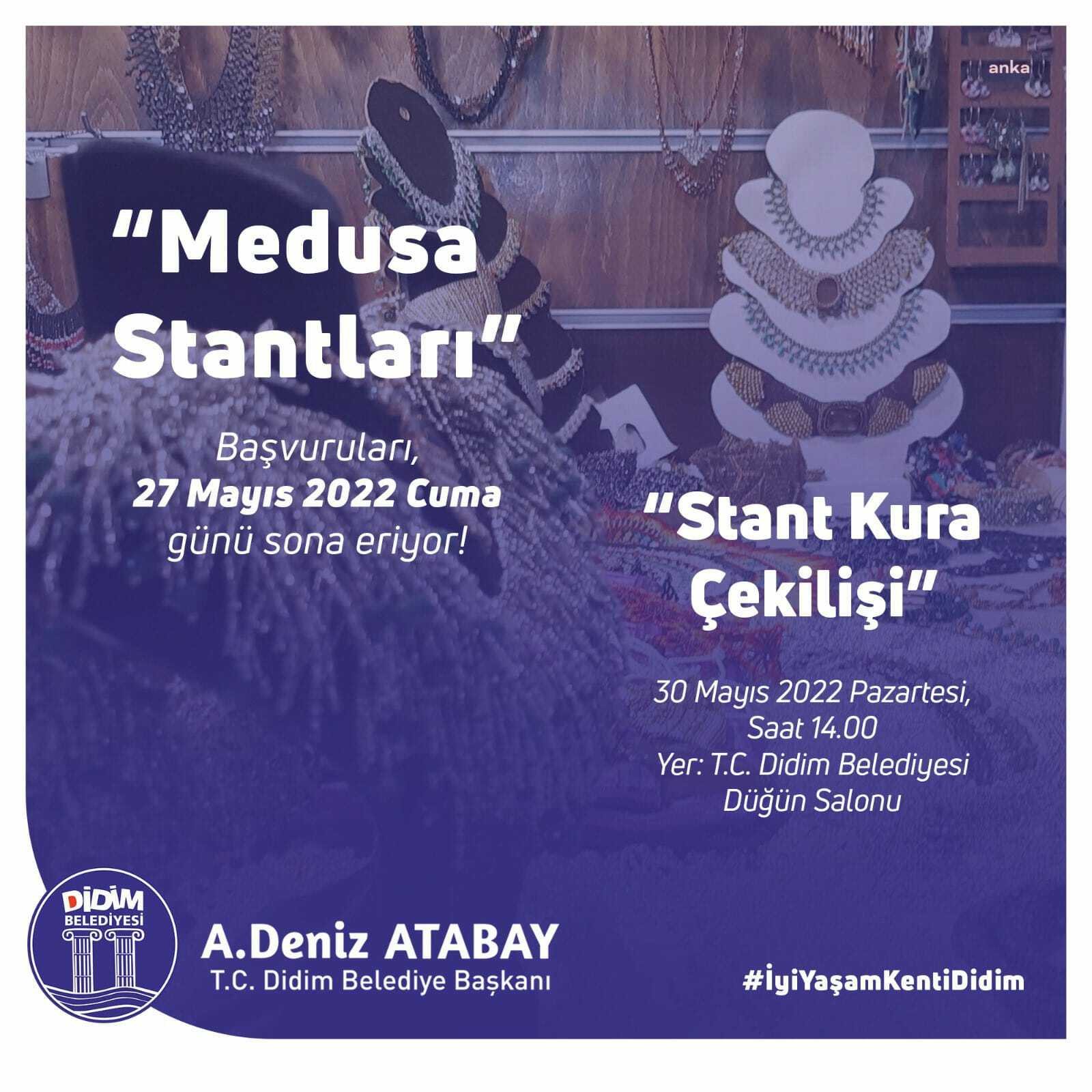 DİDİM'DE MEDUSA TAKI STANTLARI TEKRAR VATANDAŞLARLA BULUŞACAK