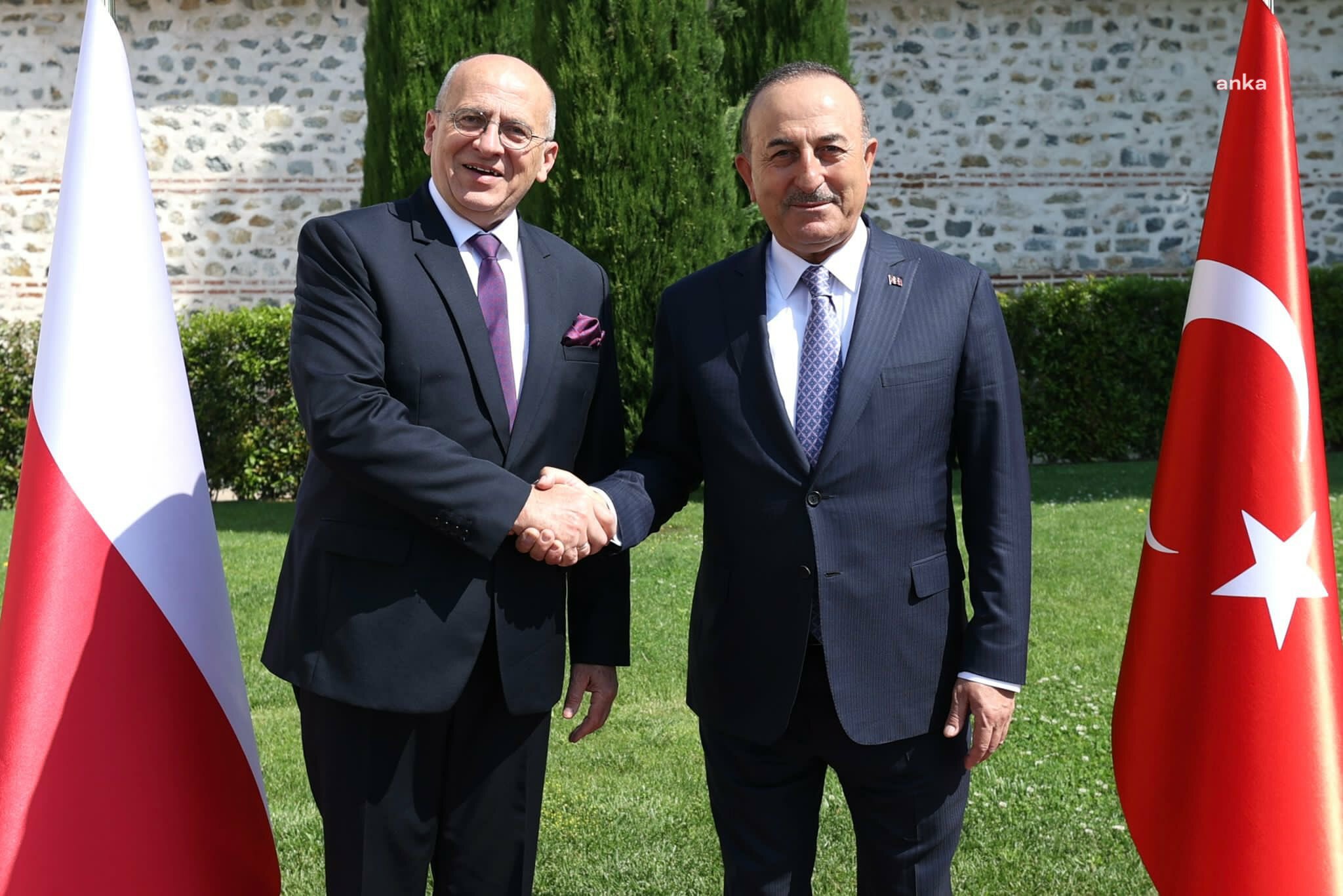 MEVLÜT ÇAVUŞOĞLU, POLONYA DIŞİŞLERİ BAKANI ZBİGNİEW RAU İLE GÖRÜŞTÜ