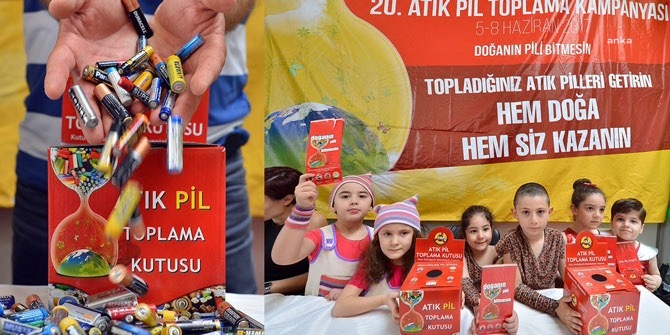 İZMİR'DE ATIK PİL TOPLAMA KAMPANYASI BAŞLIYOR
