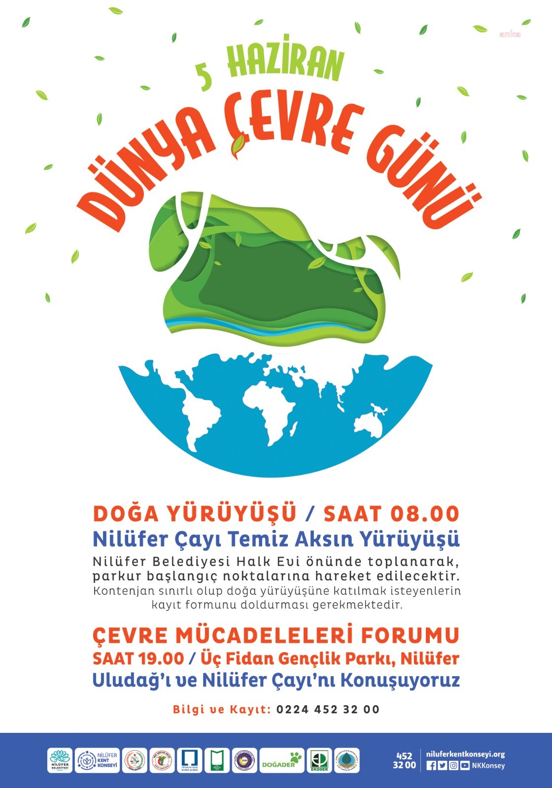 DÜNYA ÇEVRE GÜNÜ’NDE NİLÜFER ÇAYI YÜRÜYÜŞÜ