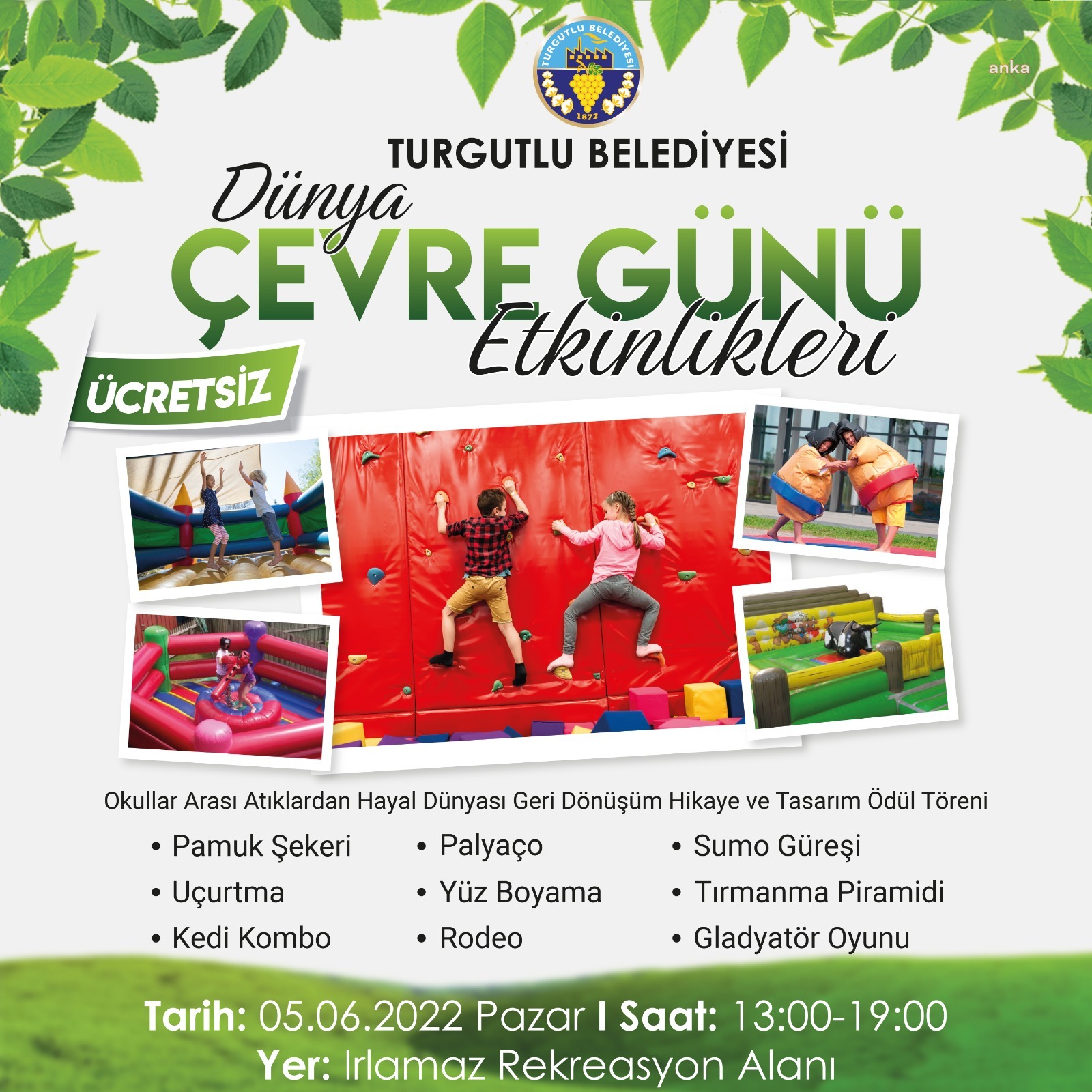 TURGUTLU BELEDİYESİ'NDEN DÜNYA ÇEVRE GÜNÜ ETKİNLİKLERİ