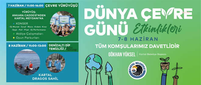 KARTAL BELEDİYESİ’NDEN DÜNYA ÇEVRE GÜNÜ’NE ÖZEL FARKINDALIK ETKİNLİKLERİ