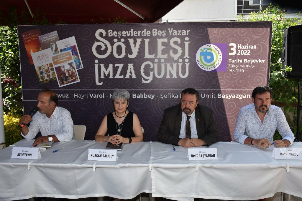 TEKİRDAĞ BÜYÜKŞEHİR'DEN "BEŞEVLER’DE BEŞ YAZAR SÖYLEŞİ İMZA GÜNÜ" ETKİNLİĞİ