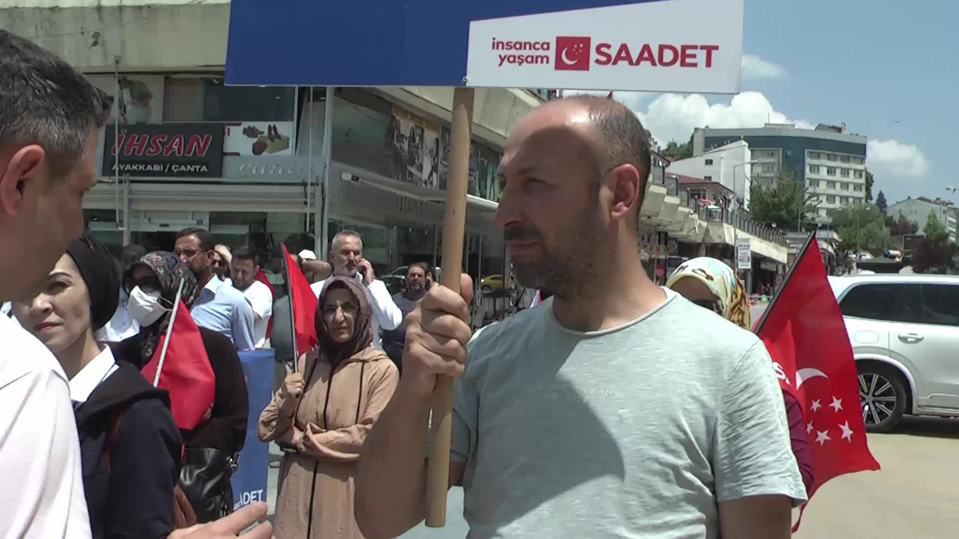 BOLU’DA AKARYAKIT ZAMMI PROTESTOSU
