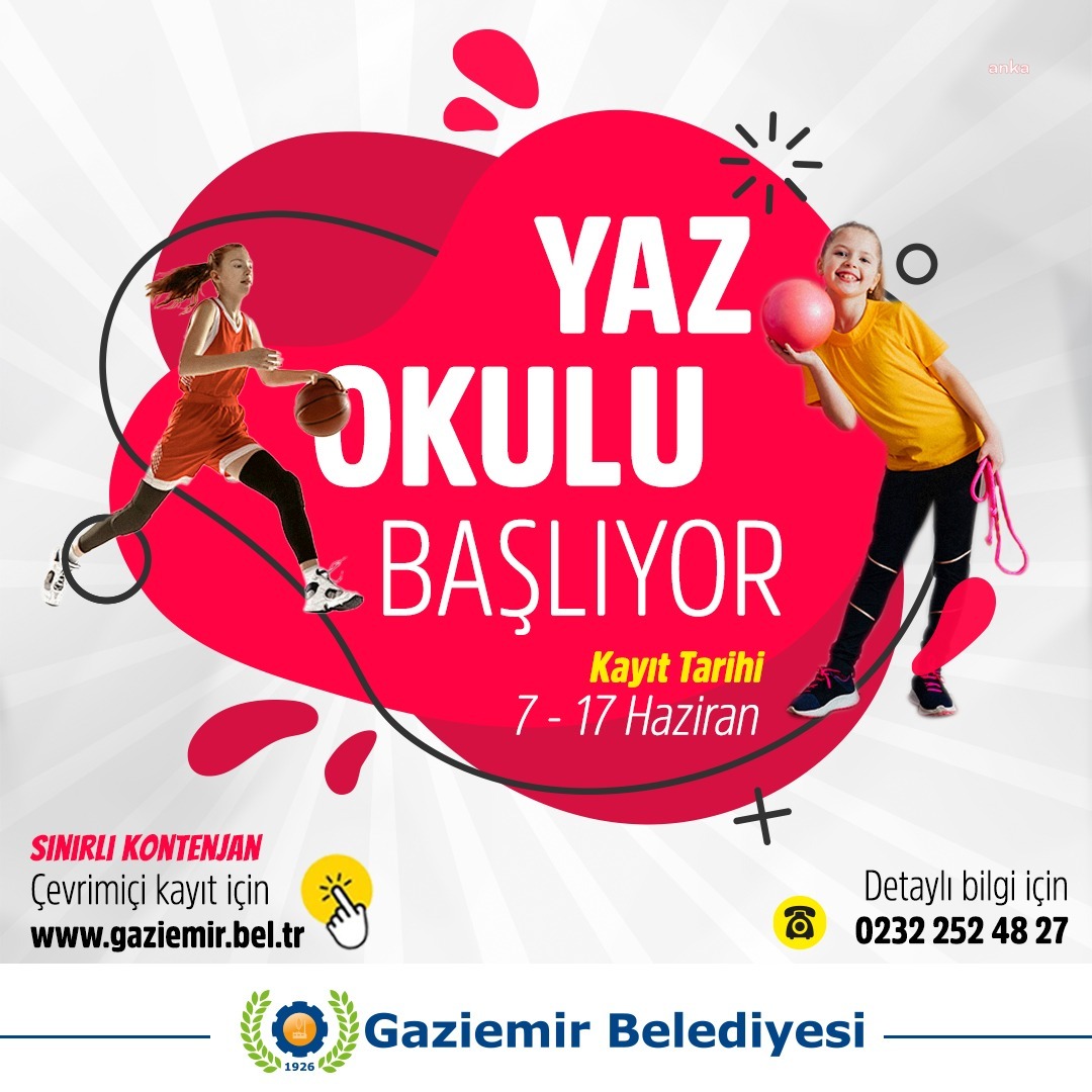 GAZİEMİR BELEDİYESİ'NİN YAZ OKULU BAŞLIYOR