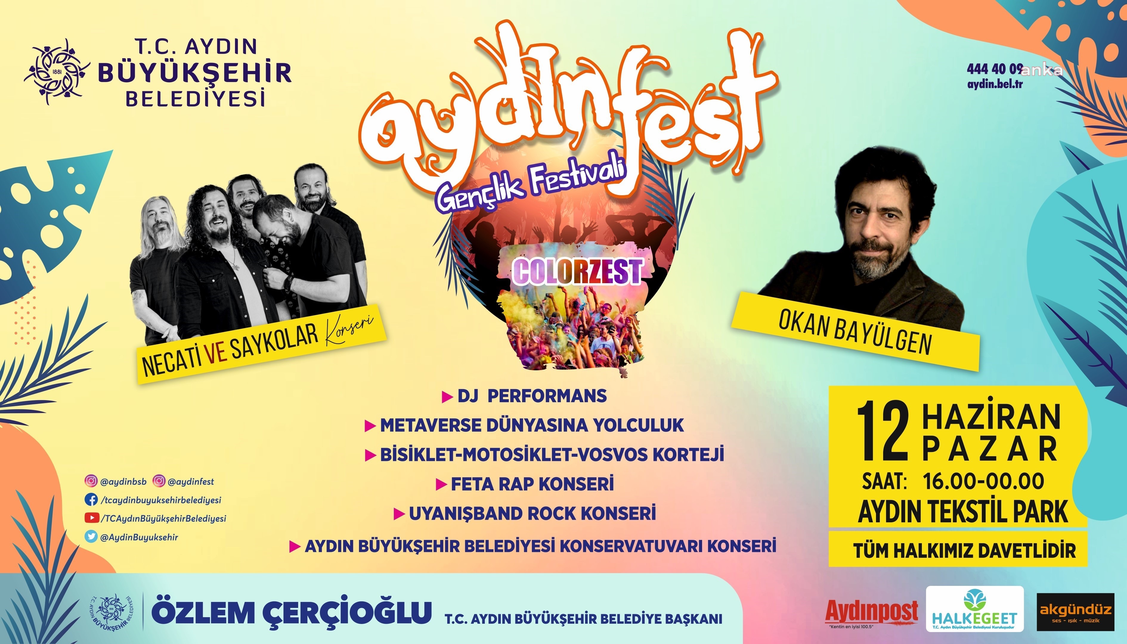AYDIN BÜYÜKŞEHİR BELEDİYESİ GENÇLERİ AYDINFEST’TE BULUŞTURUYOR