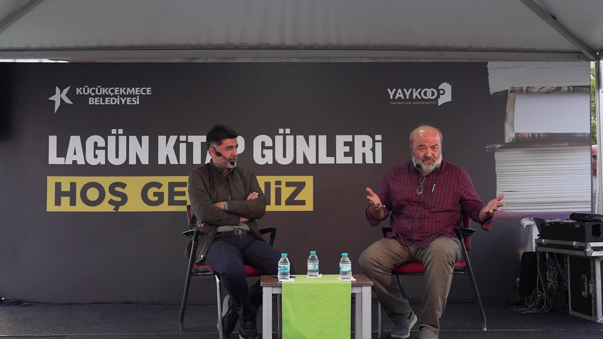 LEVENT GÜLTEKİN VE İHSAN ELİAÇIK, LAGÜN KİTAP GÜNLERİ’NDE KÜÇÜKÇEKMECELİLER'LE BULUŞTU