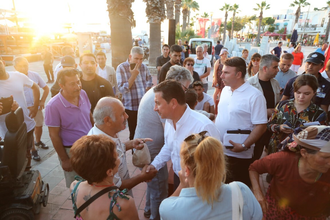 BODRUM BELEDİYE BAŞKANI ARAS, TURGUTREİS’TE HALKLA BULUŞTU
