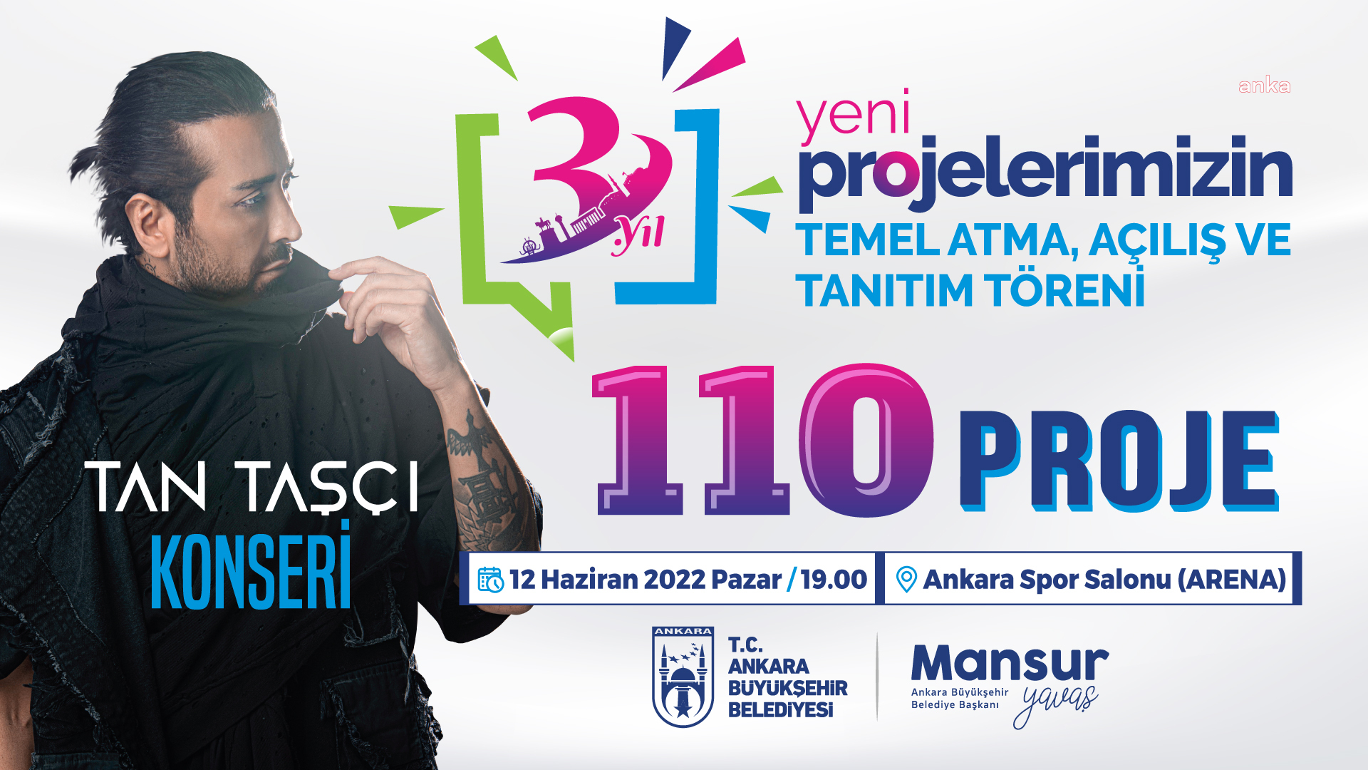 ANKARA BÜYÜKŞEHİR BELEDİYE BAŞKANI MANSUR YAVAŞ, 110 YENİ PROJE AÇIKLAYACAK