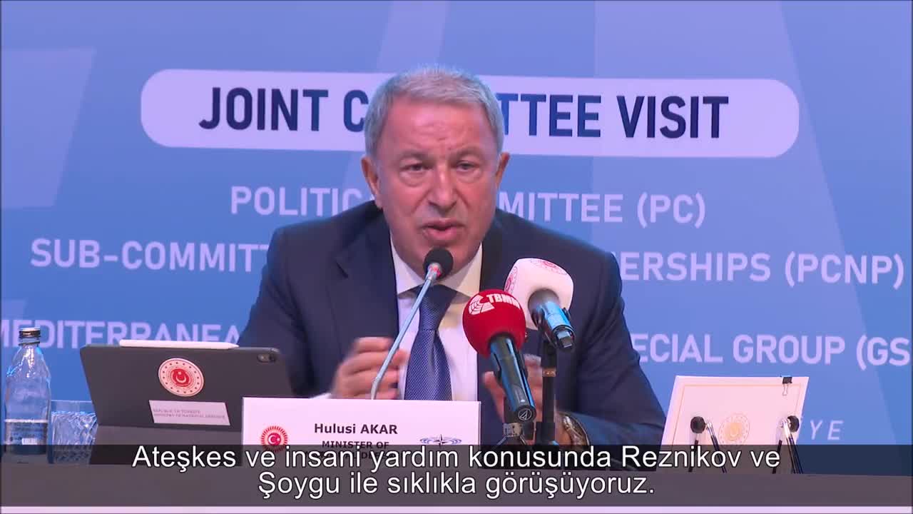BAKAN AKAR’DAN, NATO PARLAMENTER ASAMBLESİ TOPLANTISINDA YUNAN PARLAMENTERE TEPKİ: “KIBRIS’IN KUZEYİNİ İŞGAL’ DERSENİZ ZATEN KAVGA ETMEK İSTİYORSUNUZ DEMEKTİR”