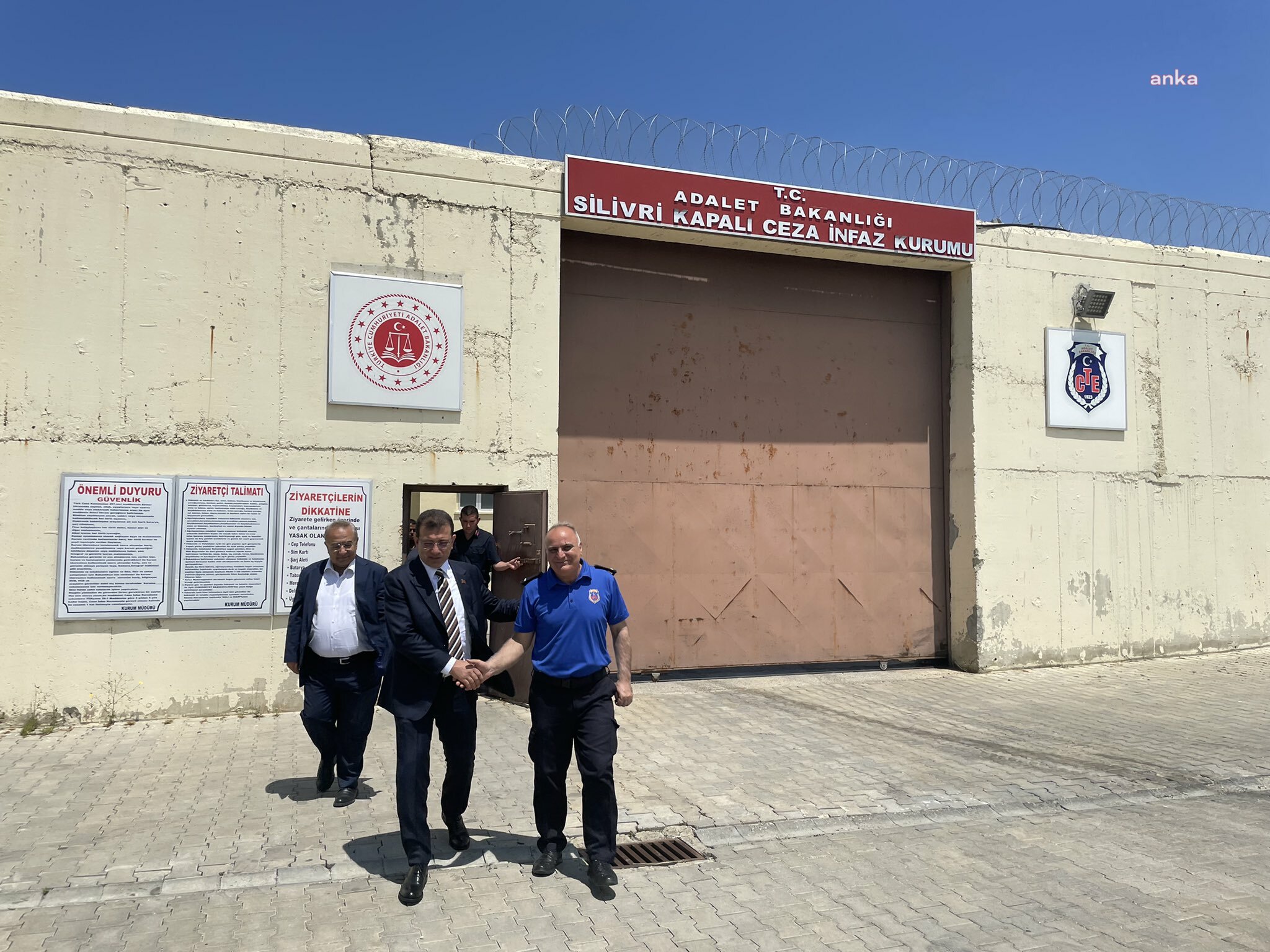 İMAMOĞLU, SİLİVRİ’DE TAYFUN KAHRAMAN'I ZİYARET ETTİ