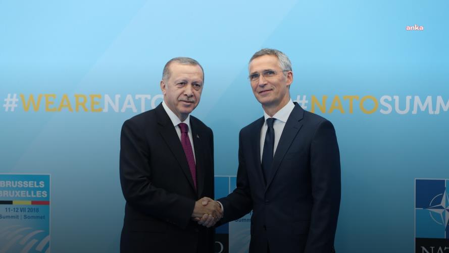 CUMHURBAŞKANI ERDOĞAN, NATO GENEL SEKRETERİ JENS STOLTENBERG İLE TELEFONDA GÖRÜŞTÜ