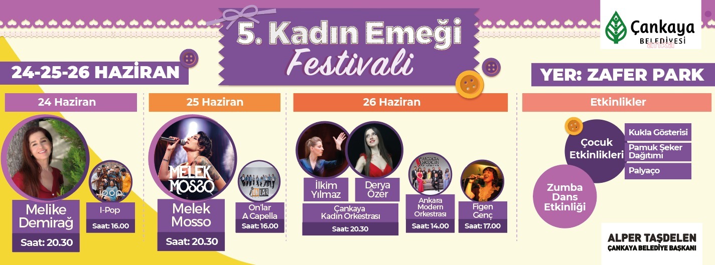 KADIN EL EMEĞİ FESTİVALİ 5. KEZ ÇANKAYA'DA