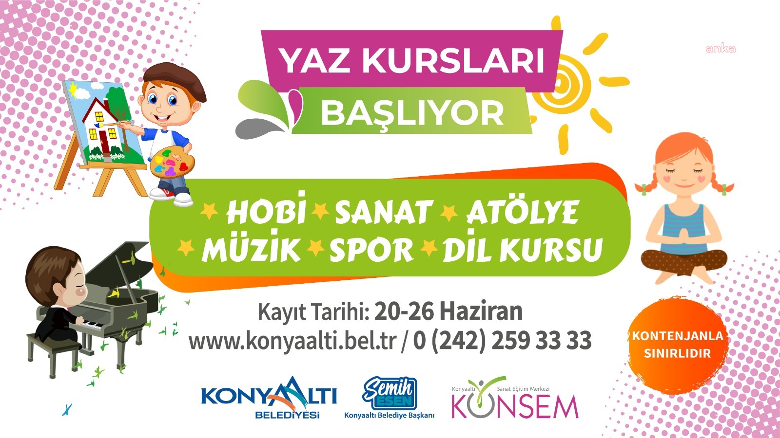 KONYAALTI BELEDİYESİ YAZA HAREKET GETİRECEK