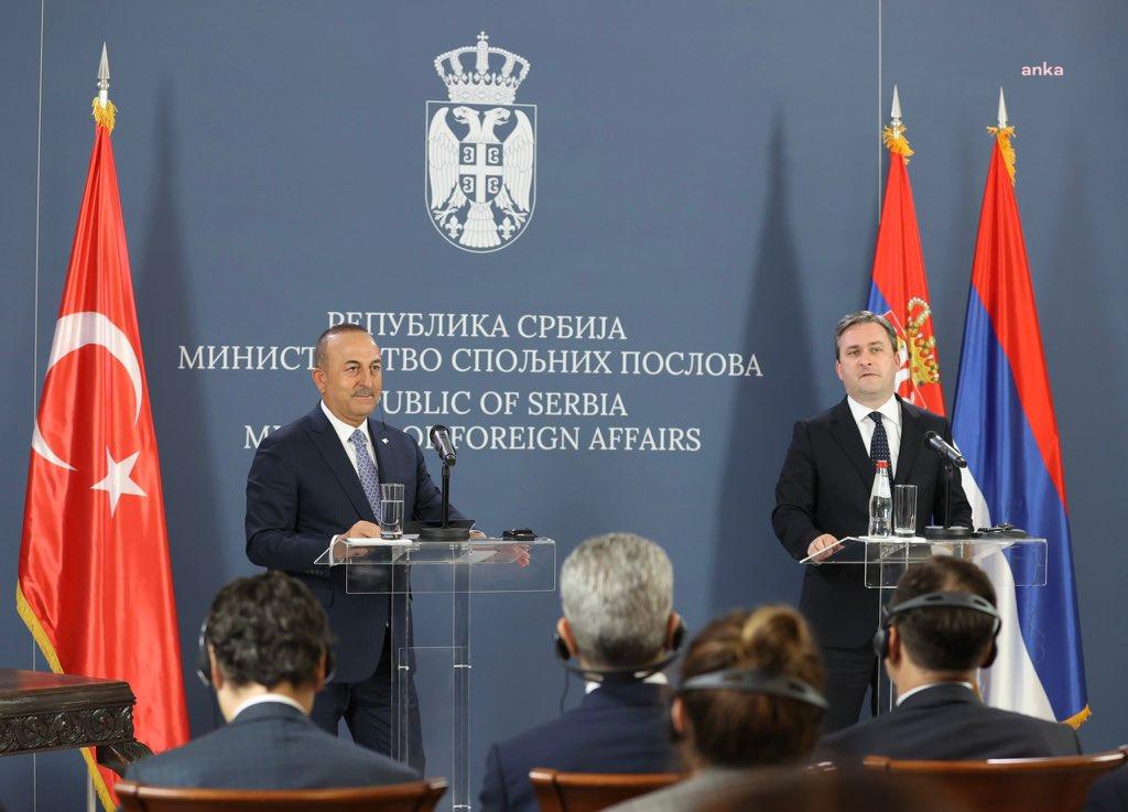 MEVLÜT ÇAVUŞOĞLU: "SIRBİSTAN İLE CUMHURBAŞKANLARIMIZIN BELİRLEDİĞİ 5 MİLYAR DOLAR İKİLİ TİCARET HACMİNE DOĞRU İLERLİYORUZ"