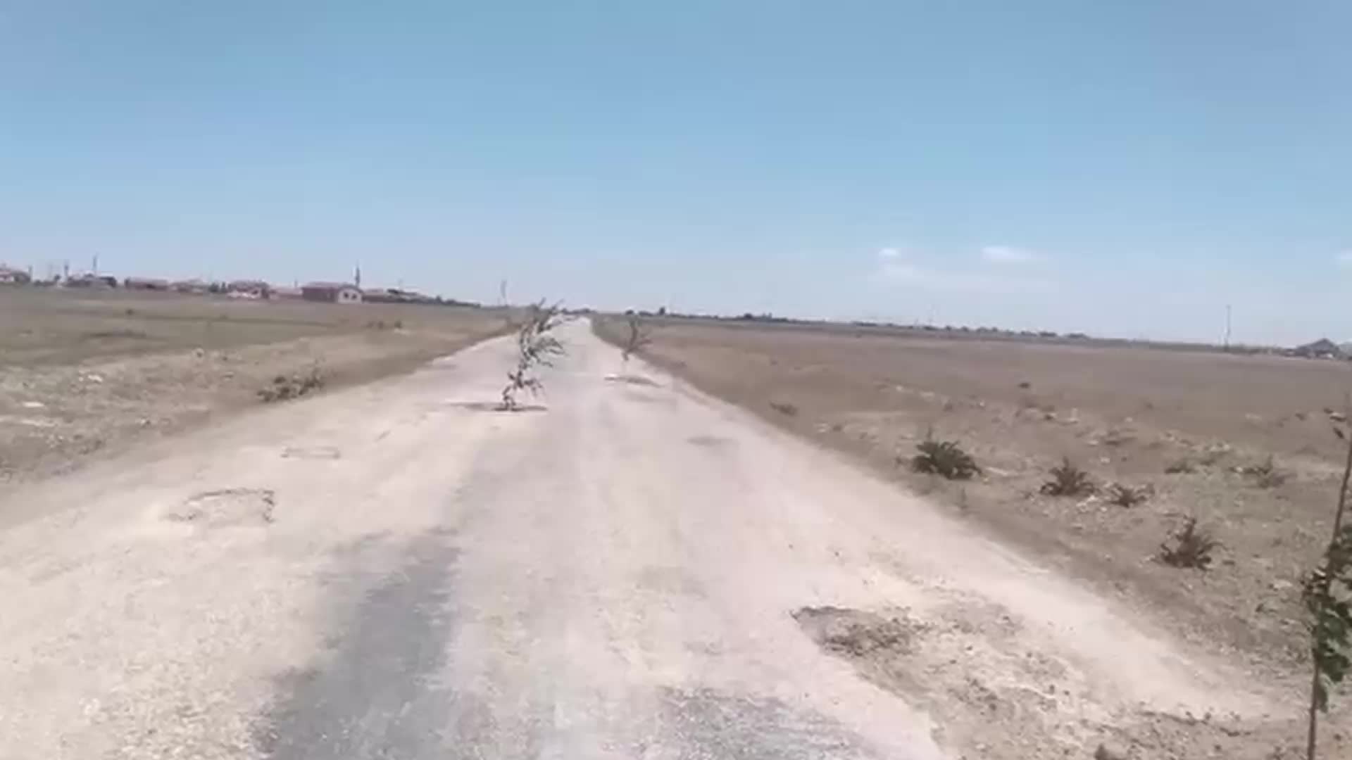 AKSARAY ESKİL İLÇESİNDE BOZUK YOLDAKİ ÇUKURLARA AĞAÇ DİKEREK PROTESTO EYLEMİ YAPILDI