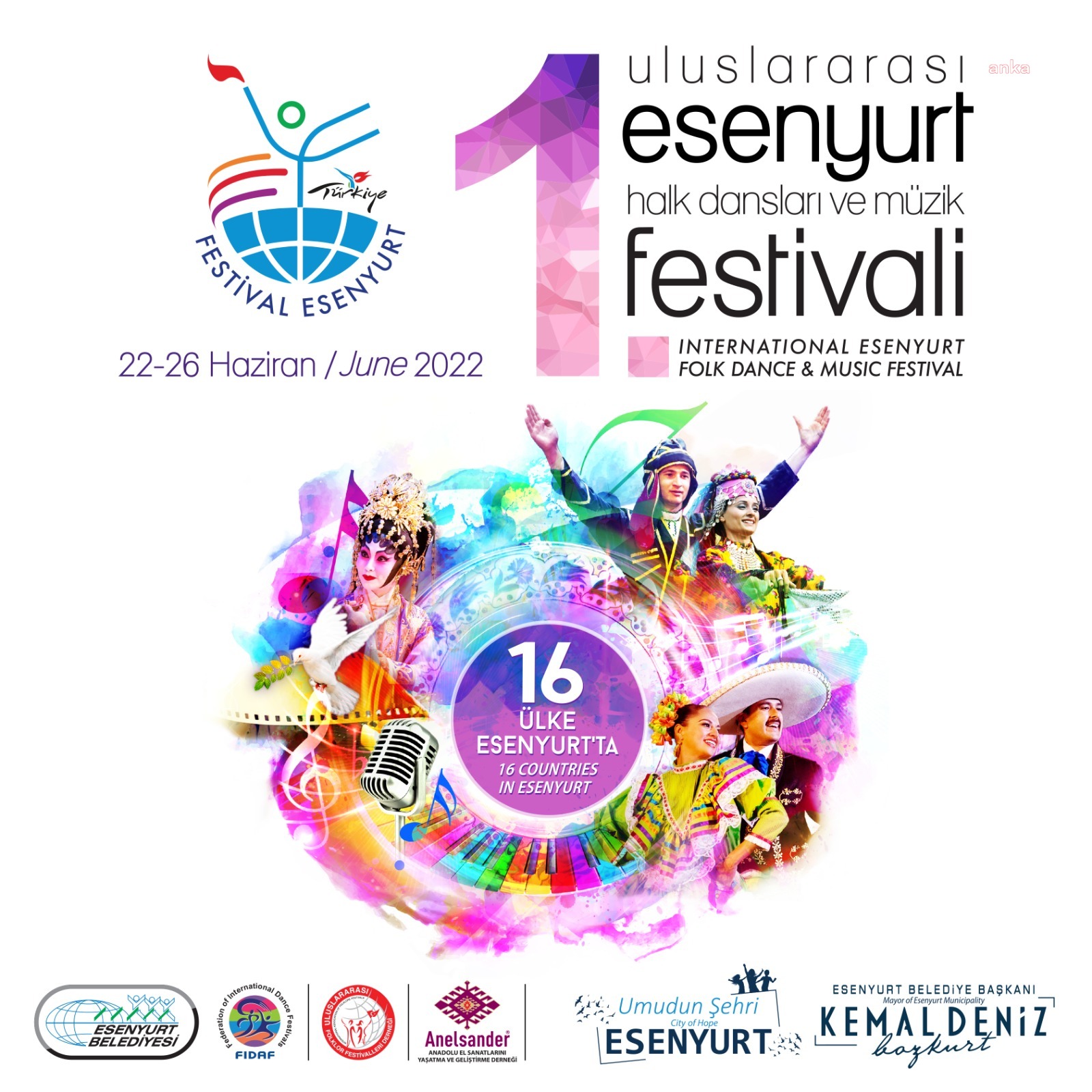 1. ULUSLARARASI ESENYURT HALK DANSLARI VE MÜZİK FESTİVALİ BAŞLIYOR