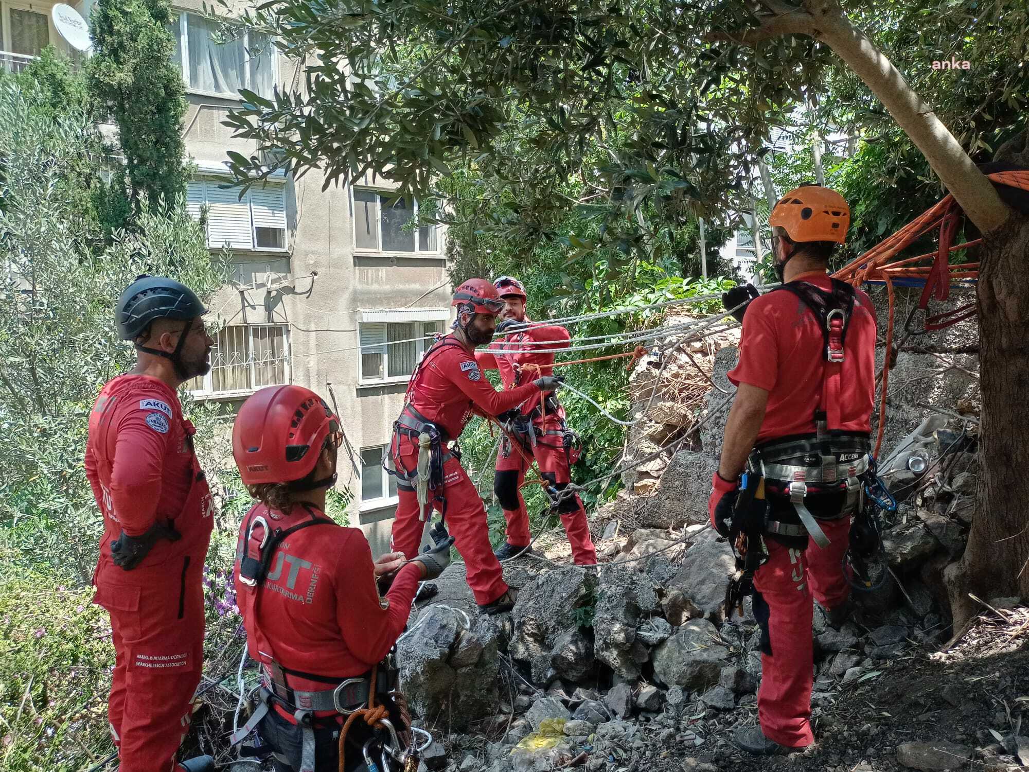KONAK’TA APARTMANIN ÜZERİNE DEVRİLEN AĞAÇ KALDIRILDI