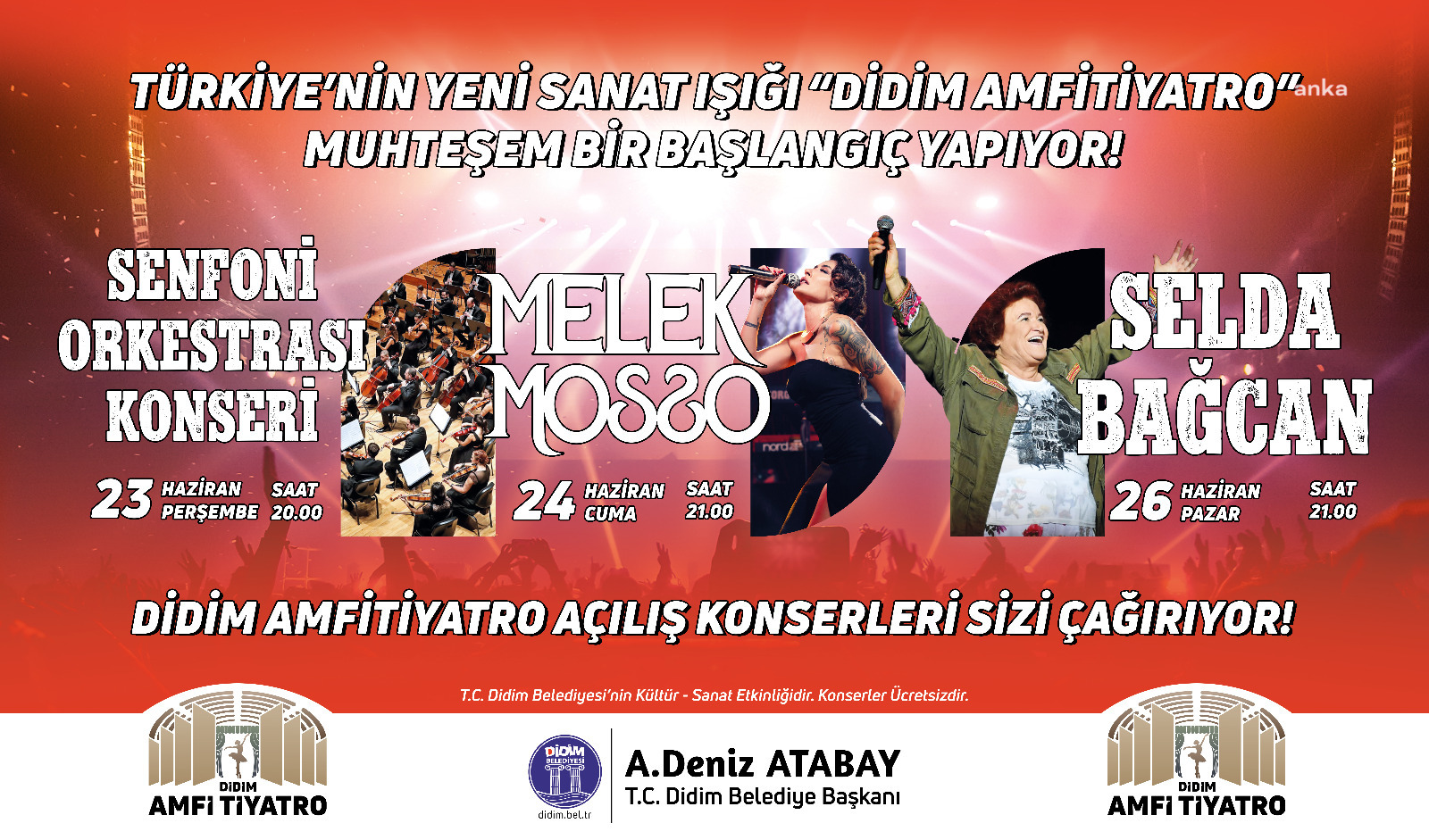DİDİM AMFİ TİYATRO'NUN İLK HAFTASINDA MÜZİK RÜZGARI