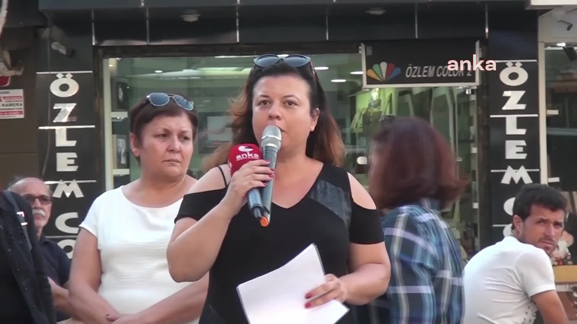 DENİZLİ'DE KADINLAR PINAR GÜLTEKİN DAVASINDA KATİLE VERİLEN CEZAYI PROTESTO ETTİ