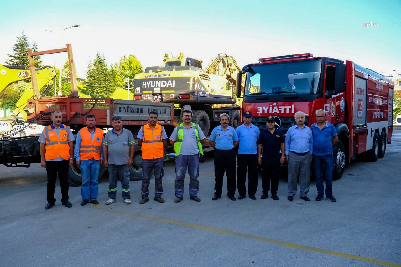 ESKİŞEHİR'DEN MARMARİS'TEKİ YANGINLA MÜCADELEYE DESTEK