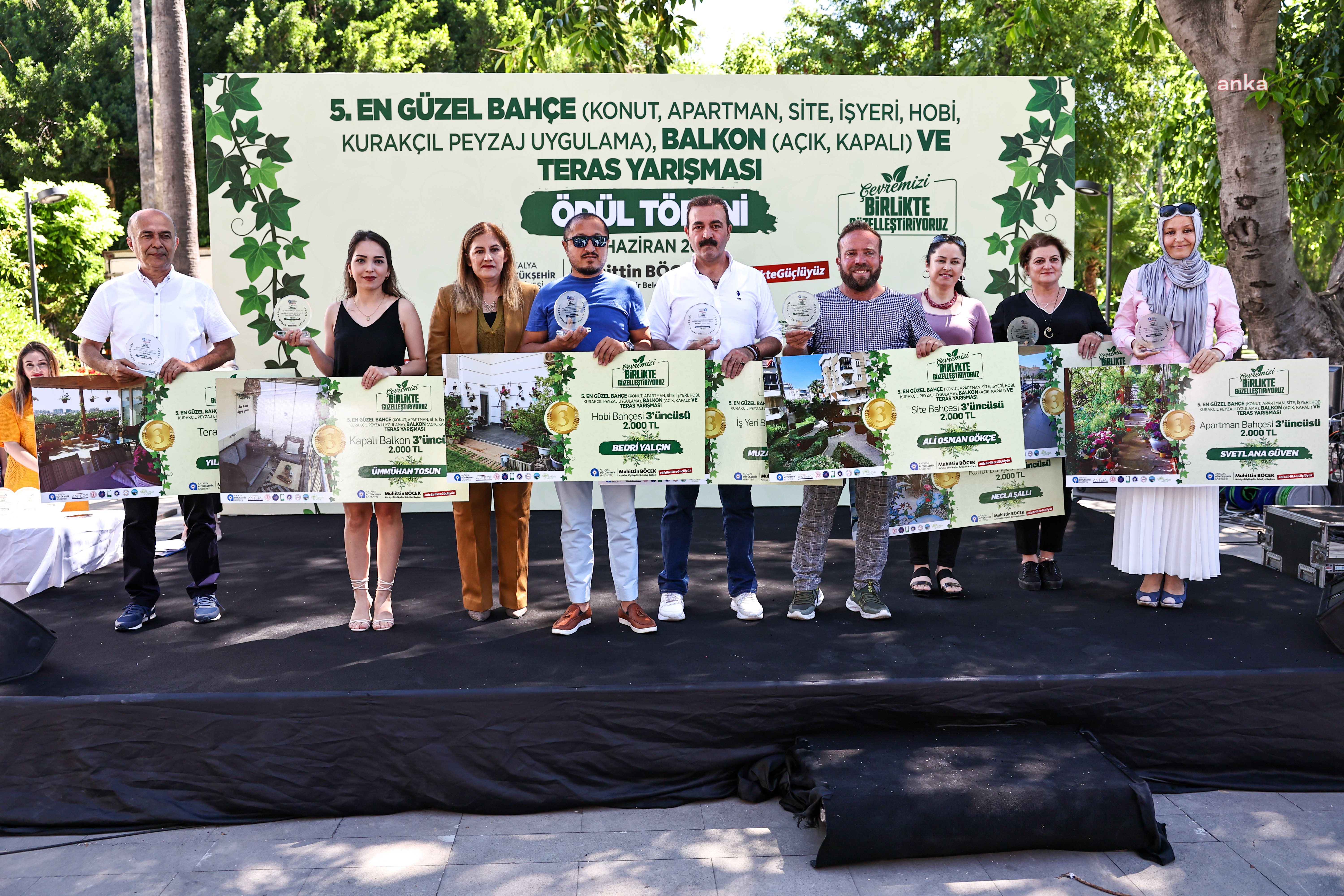 ANTALYA BÜYÜKŞEHİR'DEN KENTİ GÜZELLEŞTİREN BAHÇE VE BALKONLARA ÖDÜL