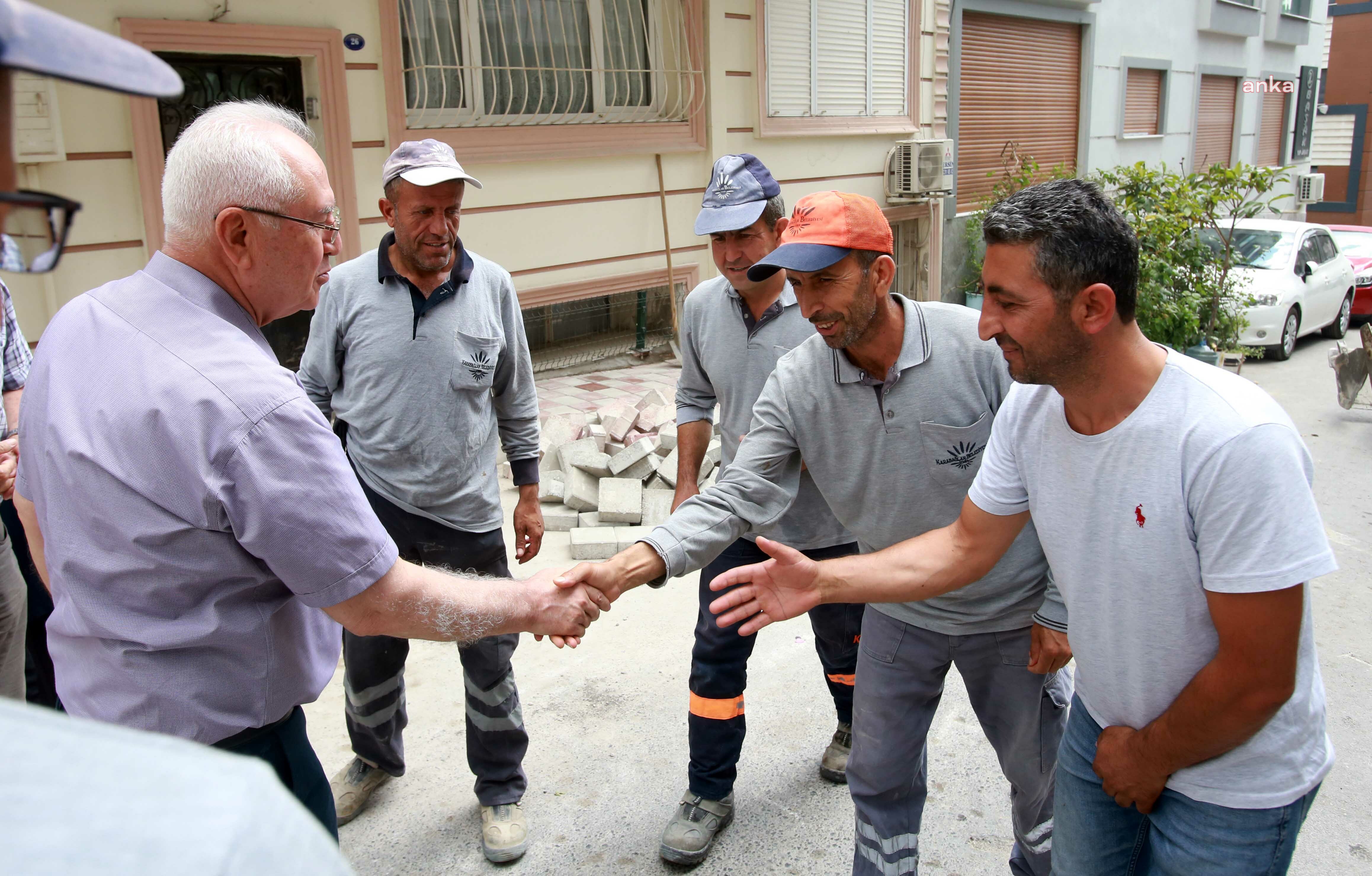 KARABAĞLAR BELEDİYE BAŞKANI SELVİTOPU, ALAN ÇALIŞMALARINI YERİNDE İNCELEDİ