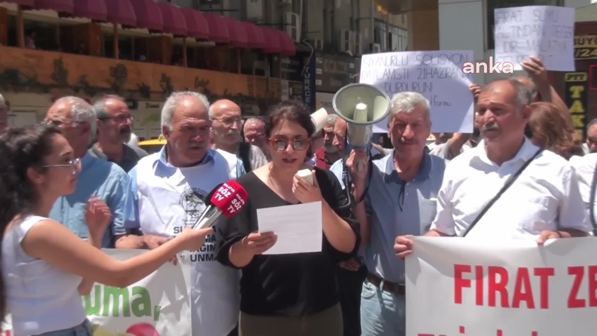 MALATYA ÇEVRE PLATFORMU'NDAN ERZİNCAN İLİÇ'TEKİ MADEN İŞLETMESİNE PROTESTO