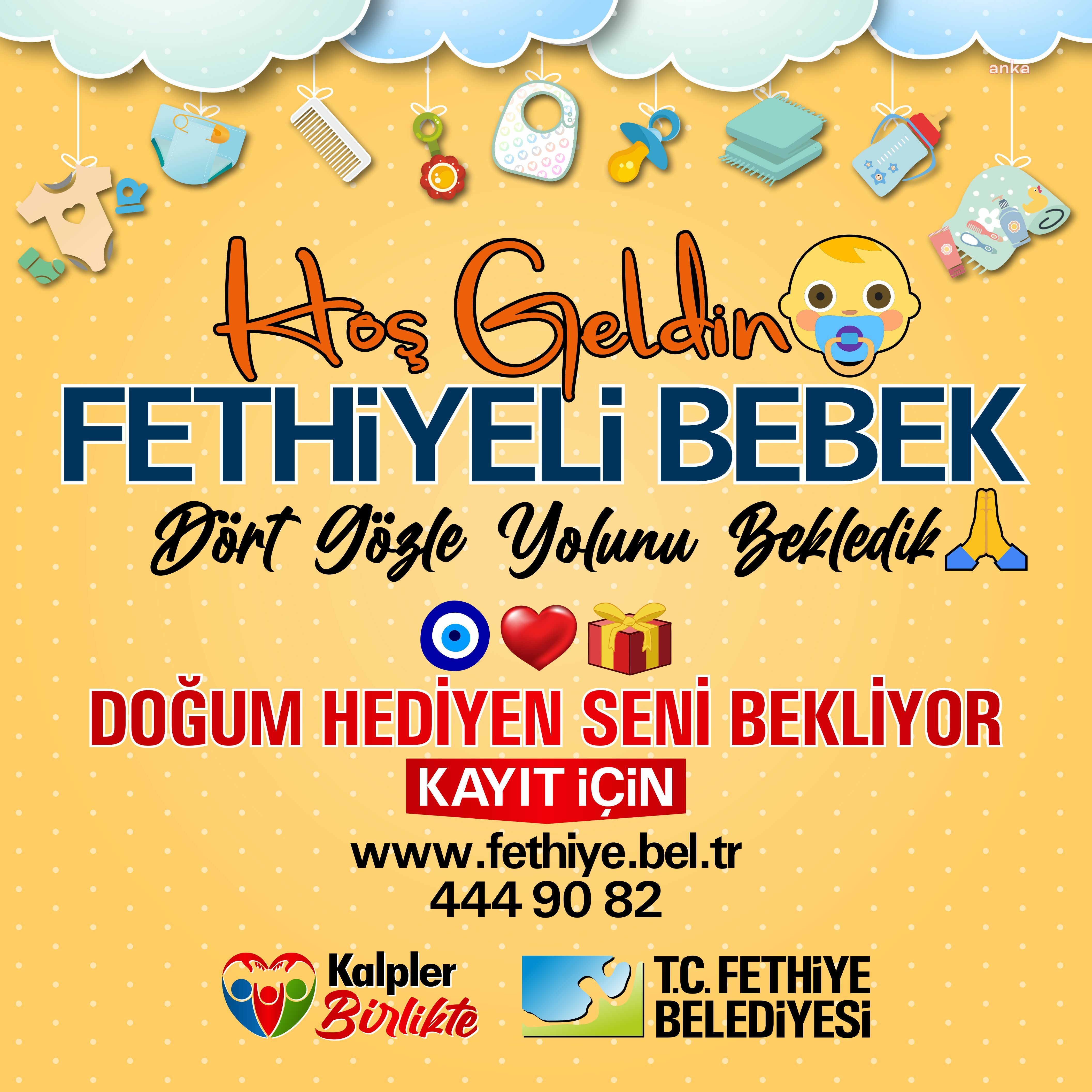 FETHİYE'DE BELEDİYEDEN İHTİYAÇ SAHİBİ AİLELERİN BEBEKLERİNE 'YENİ DOĞAN PAKETİ'