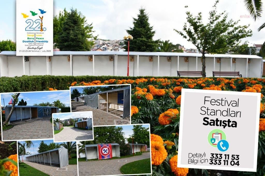 KDZ. EREĞLİ’DE, FESTİVAL STANTLARI SATIŞA ÇIKTI