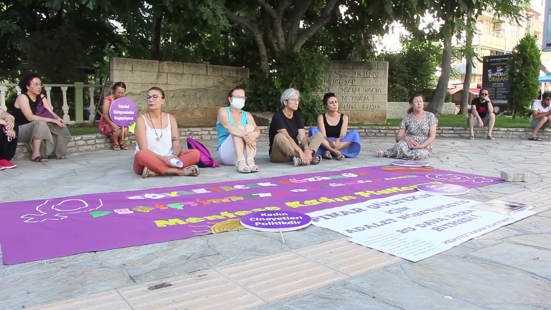 MUĞLA’DA PINAR GÜLTEKİN İÇİN BAŞLATILAN ADALET NÖBETİ SÜRÜYOR